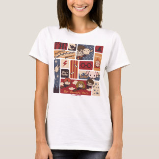 Harry Potter Tecknade Scener Mönster Tee