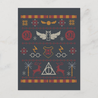 HARRY POTTER™ Tema Korsstygnsmönster Helg Vykort