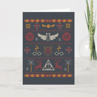 HARRY POTTER™ Tema Korsstygnsmönster Helgkort