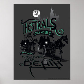 Harry Potter | Thestrals Typografi Grafik Poster