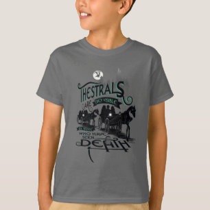 Harry Potter Thestrals Typografi Grafik T-shirt