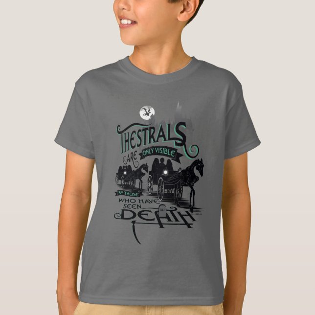 Harry Potter | Thestrals Typografi Grafik T-shirt (Framsida)