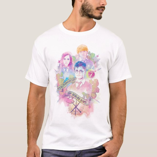 Harry Potter Trollformel | Harry, Hermione, & Ron  Tee (Framsida)