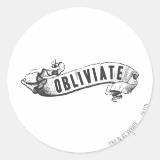 Harry Potter Trollformel | Obliviate Runt Klistermärke
