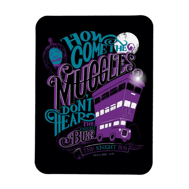 Harry Potter | Typografi av Knight Buss Magnet (Vertikal)