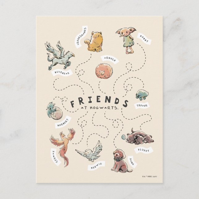 HARRY POTTER™ | Vänner till Hogwarts Vykort (Framsida)