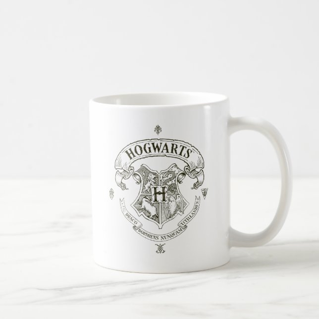 Harry Potter | Vapensköld för Hogwarts banderoll Kaffemugg (Höger)