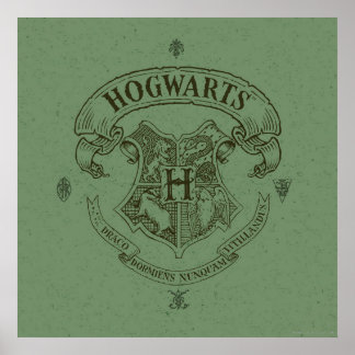 Harry Potter | Vapensköld för Hogwarts banderoll Poster