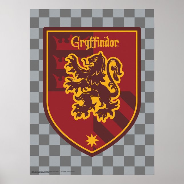 Harry Potter | Vapensköld för Pridet i Gryffindor  Poster (Framsidan)