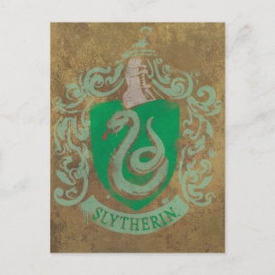 Harry Potter vintage Slytherin Vykort