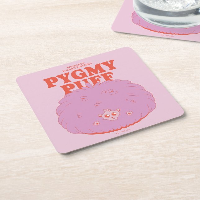 HARRY POTTER™ | Weasleys guide Pygmy Puff Underlägg Papper Kvadrat (Vinklad)