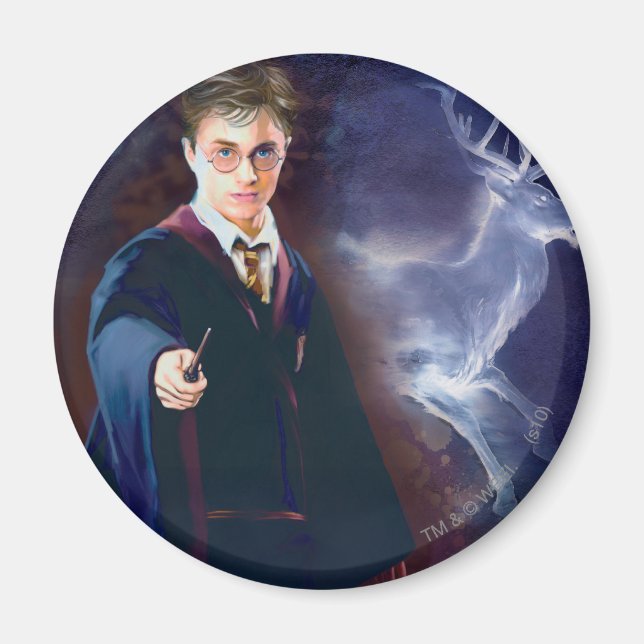 Harry Potters rådjurspatronus Magnet (Framsidan)