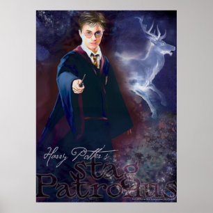 Harry Potters Stag Patronus Poster