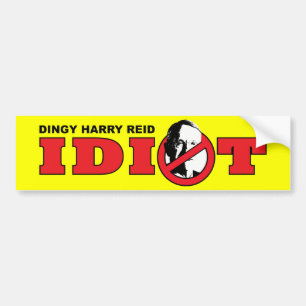 Harry Reid är en idiot Bildekal