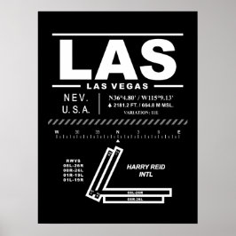 Harry Reid Internationell Airport LAS Poster