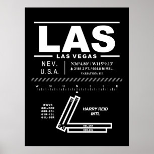 Harry Reid Internationell Airport LAS Poster