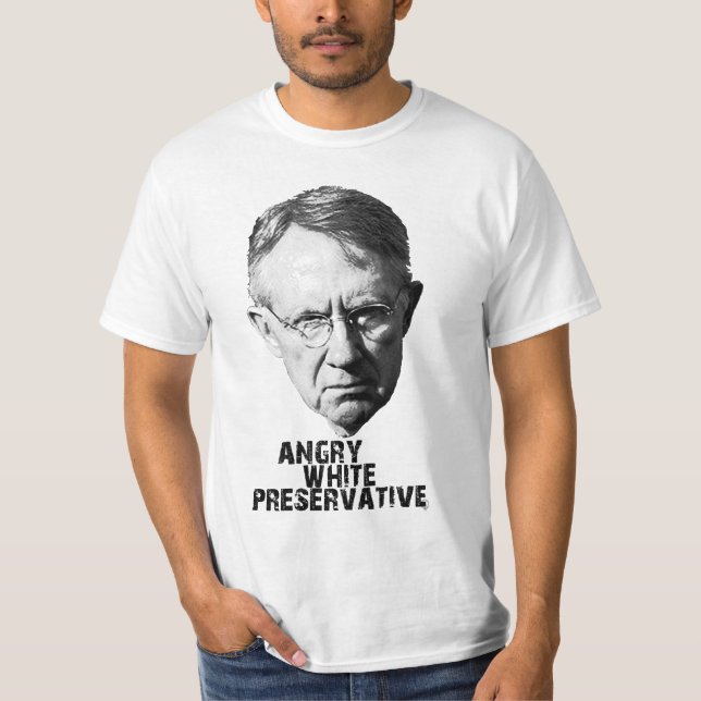 Harry Reid: Skyddande ilsken vit Tee Shirt (Framsida)