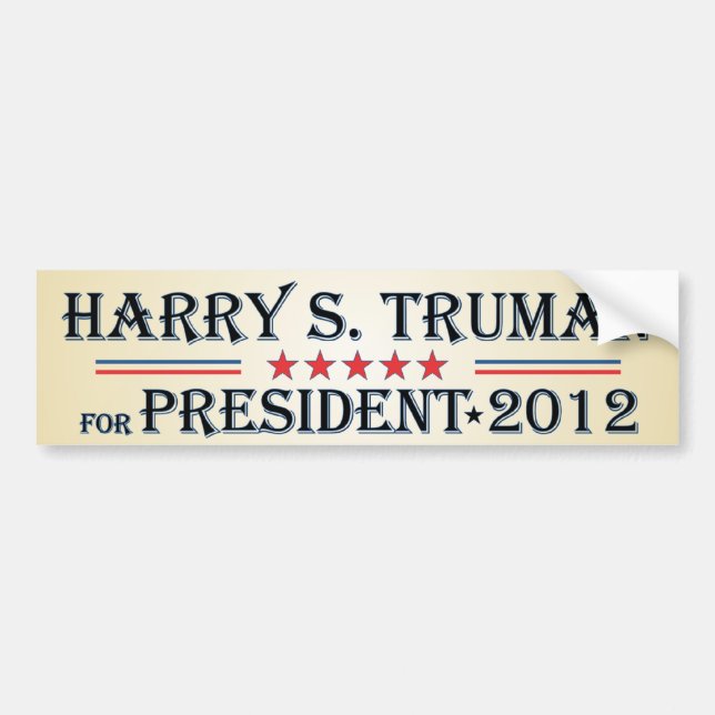 Harry S. Truman 2012 Bildekal (Framsidan)
