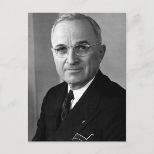 Harry S. Truman 33:e talman Vykort