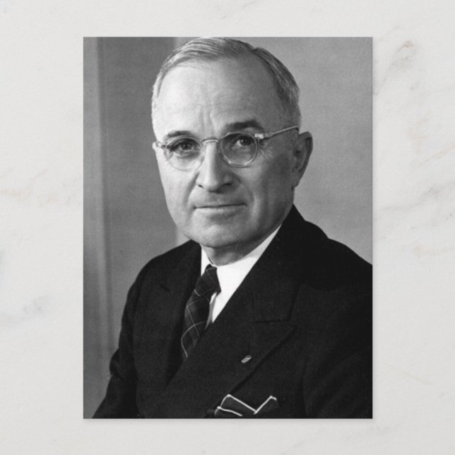 Harry S. Truman 33:e talman Vykort (Framsida)