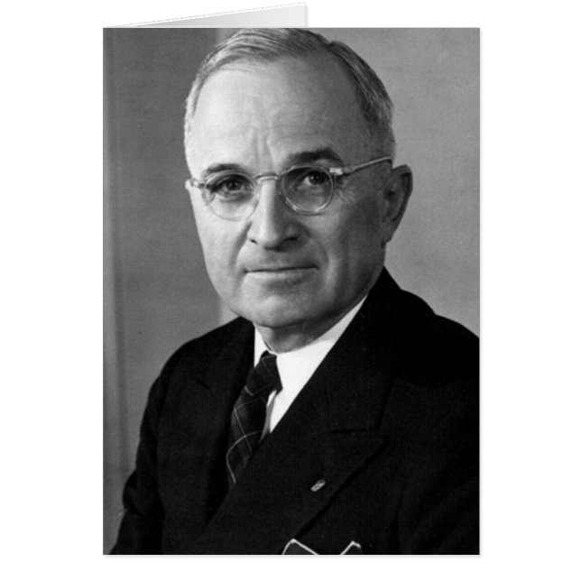 Harry S. Truman 33 Hälsningskort (Framsidan)