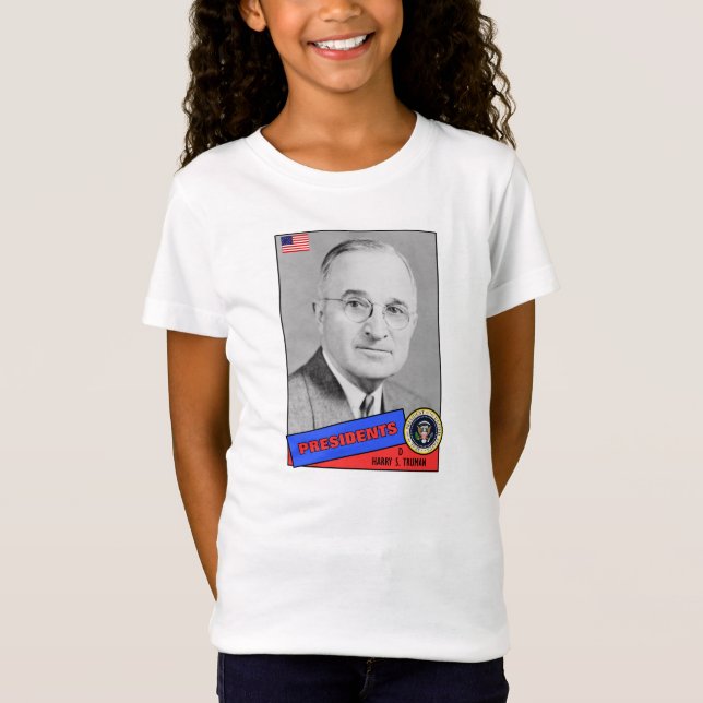 Harry S. Truman Basebollkort T-shirt (Framsida)