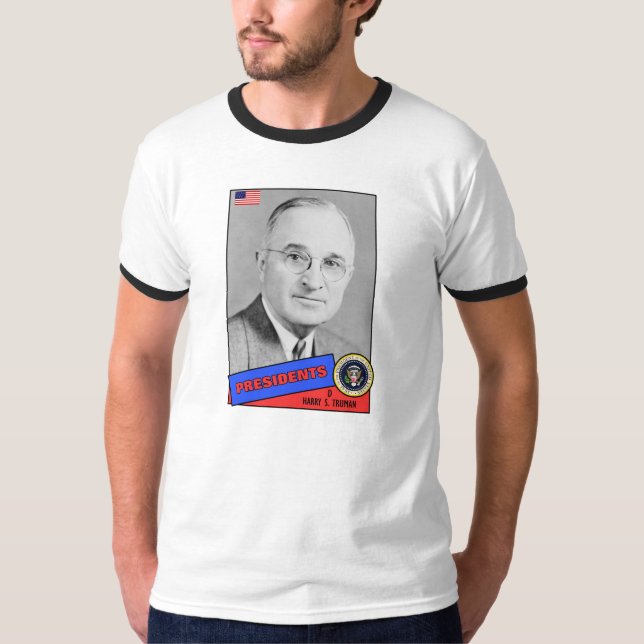 Harry S. Truman Basebollkort T Shirt (Framsida)