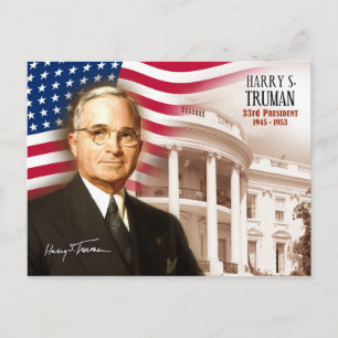 Harry S. Truman - USA:s 33:e president Vykort