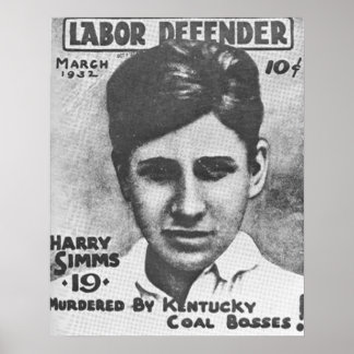 Harry Simms död Poster