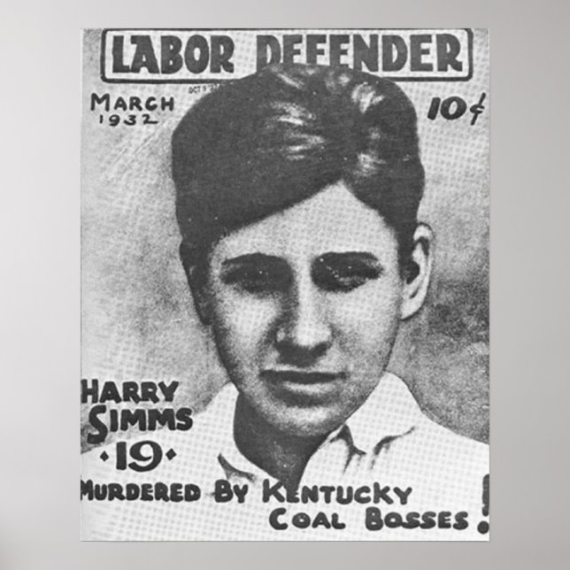 Harry Simms död Poster (Framsidan)