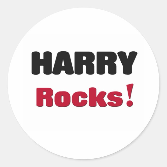 Harry Sten Runt Klistermärke (Framsida)