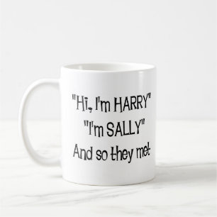 Harry träffades sally kaffemugg