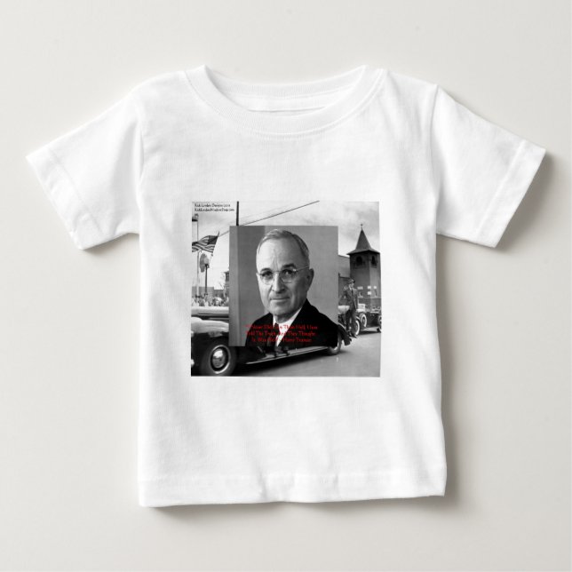 Harry Truman "Aldrig Gav Helvete" Visdoms Citat Gå Tee (Framsida)