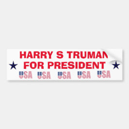 Harry Truman för president Sticker Bildekal