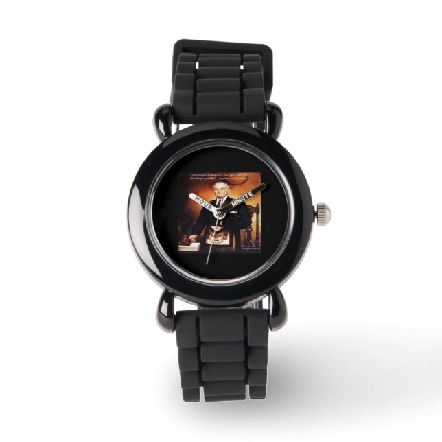 Harry Truman "Gav Dem Inte Helvete" Damklocka Armbandsur (Framsida)