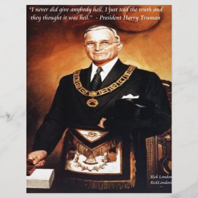Harry Truman "Gav dem inte helvetet"-citatet (Framsida)
