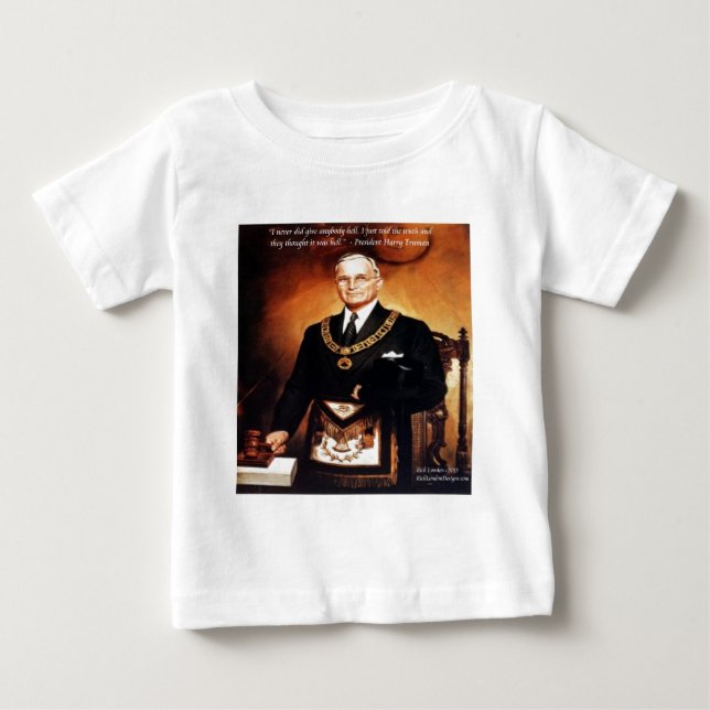 Harry Truman "Gav dem inte helvetet"-citatet T Shirt (Framsida)