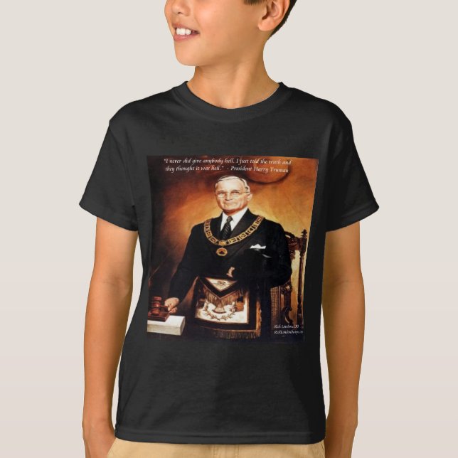 Harry Truman "Gav dem inte helvetet"-citatet Tee (Framsida)