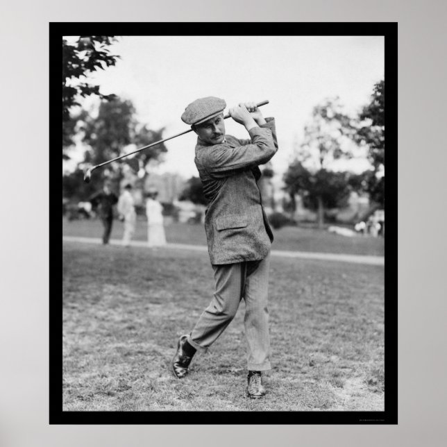 Harry Vardon, sex gånger US Open Golf Champion 191 Poster (Framsidan)