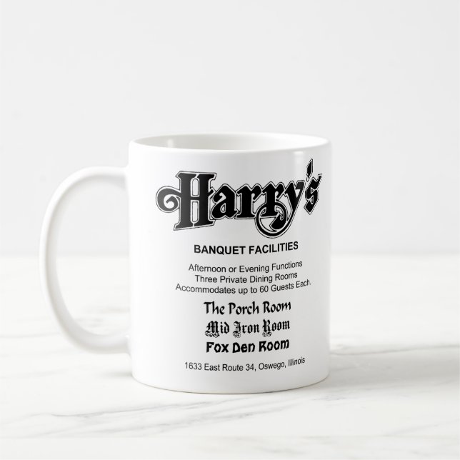 Harry's Restaurant, Oswego, IL Kaffemugg (Vänster)