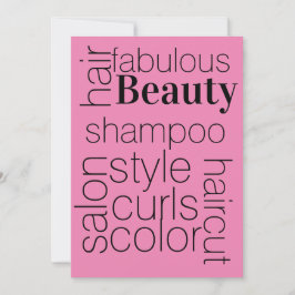 hårsalon, inbjudningar