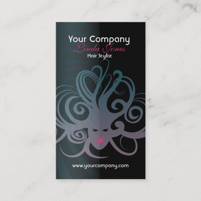 Hårsalongvisitkort Visitkort (Framsida)