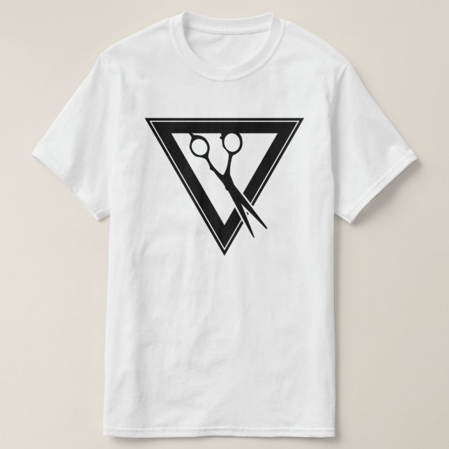 hårsax triangel tee shirt (Design framsida)