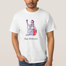 HÄRSKA BRITANNIA-MANAR SKJORTAN FÖR UTSLAGSPLATS T-SHIRT
