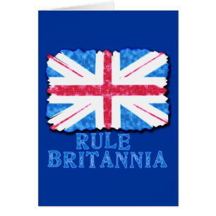HÄRSKA BRITANNIA med fackliga jackTshirts Hälsningskort