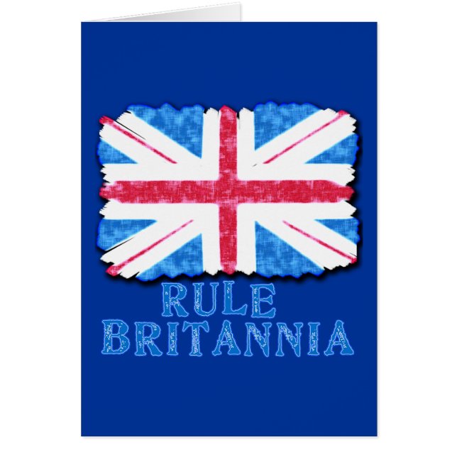 HÄRSKA BRITANNIA med fackliga jackTshirts Hälsningskort (Framsidan)