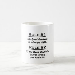 Härska fartygkaptenen kaffemugg