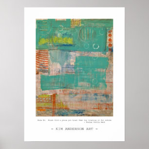 Härska nr. 1 abstrakt konst poster