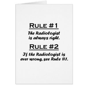Härska radiologisten OBS kort