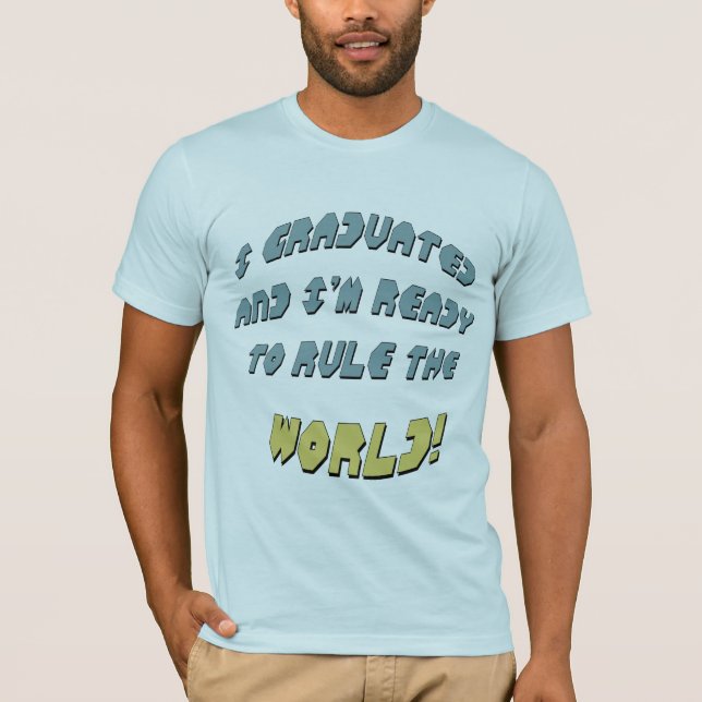 Härska skjortorna och gåvorna för världsstudenten tee shirt (Framsida)